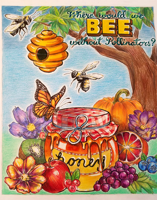 Poster by Rachel Ou, Grand Champion, 2020 NJ Conservation Poster Contest